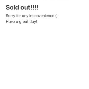 Sold‎ out!